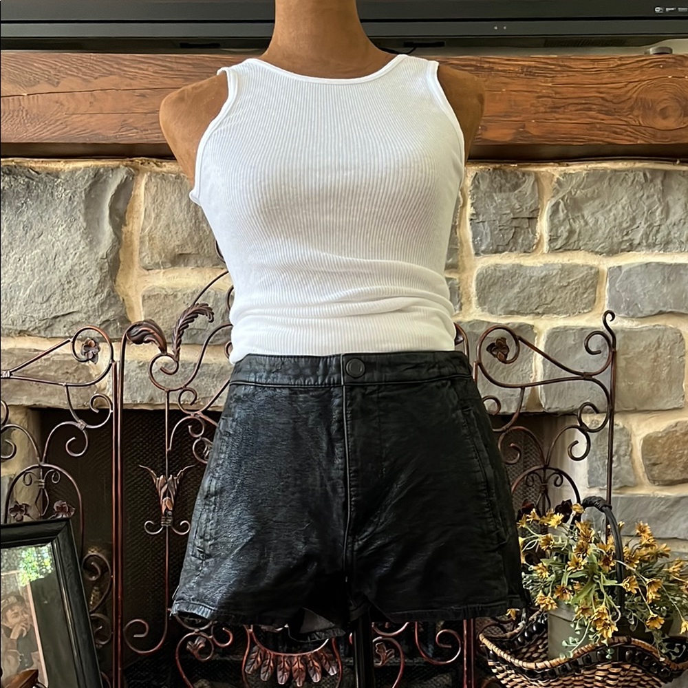 Free People Black High Waist Shorts